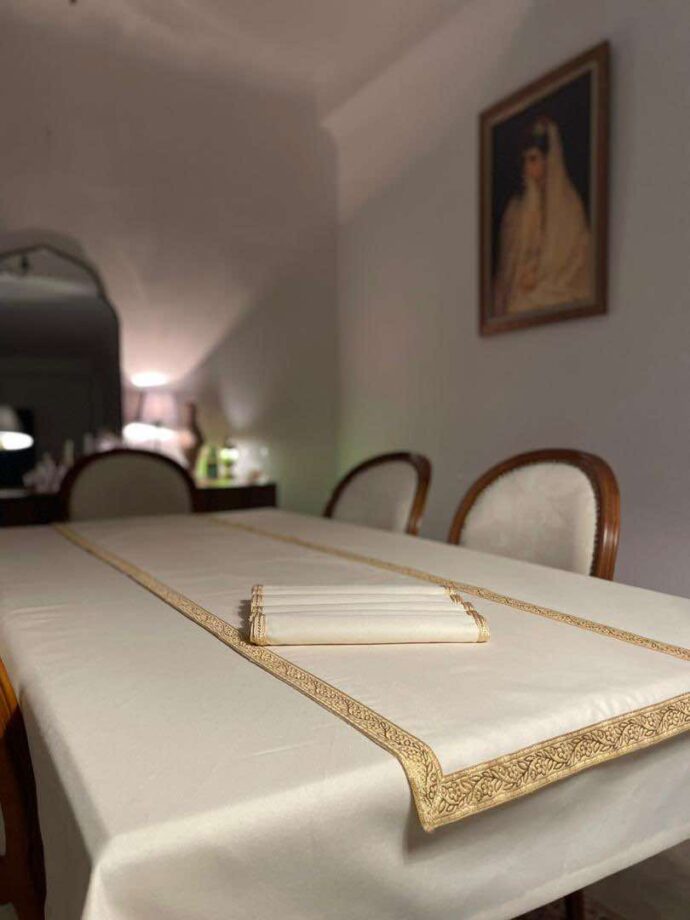 ⁦Pack ramadanesque: nappe + chemin de table + serviettes⁩ - الصورة ⁦6⁩