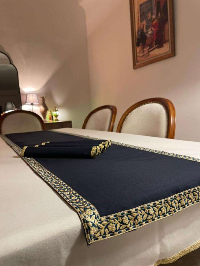 ⁦Pack ramadanesque: nappe + chemin de table + serviettes⁩ - الصورة ⁦2⁩