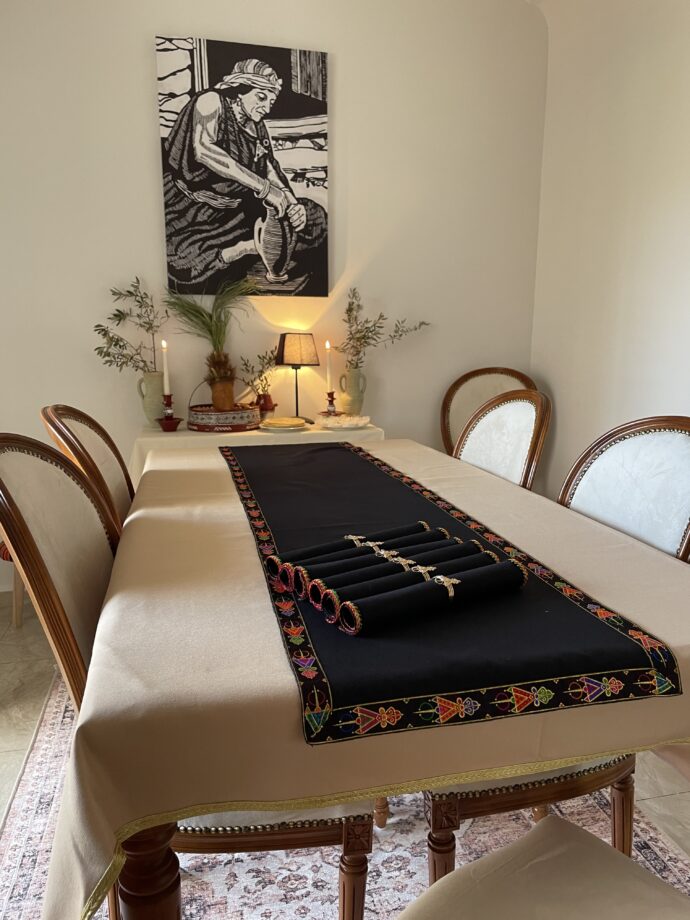 ⁦Pack Berbère chemin de table + 6 serviettes⁩ - الصورة ⁦2⁩
