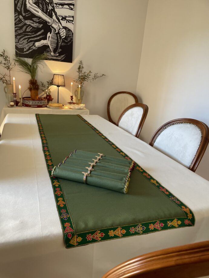 ⁦Pack Berbère chemin de table + 6 serviettes⁩ - الصورة ⁦4⁩