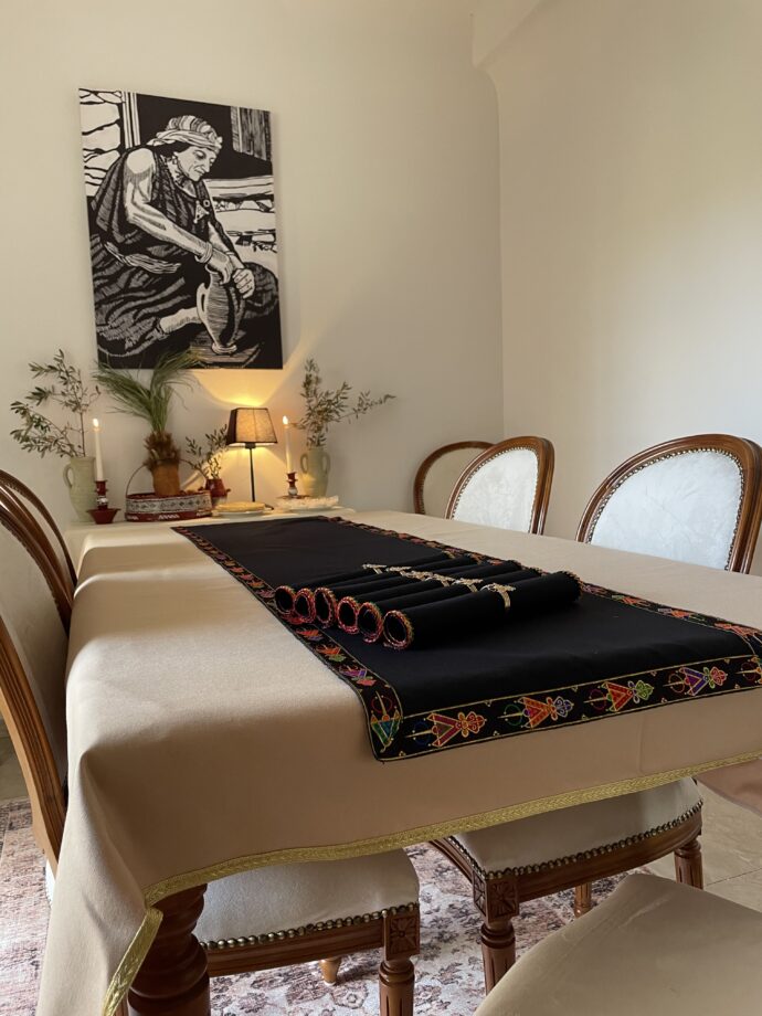 Pack Berbère chemin de table + 6 serviettes