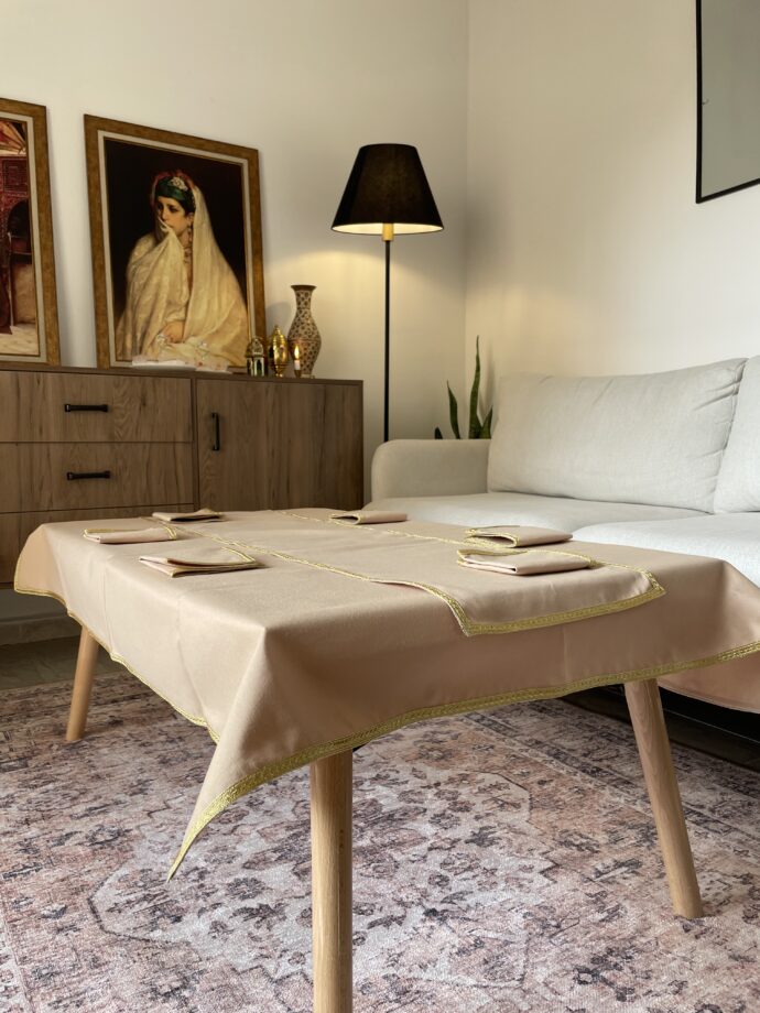 ⁦Pack table basse ( nappe + chemin de table + 6 serviettes)⁩ - الصورة ⁦11⁩