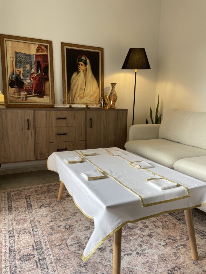 ⁦Pack table basse ( nappe + chemin de table + 6 serviettes)⁩ - الصورة ⁦10⁩