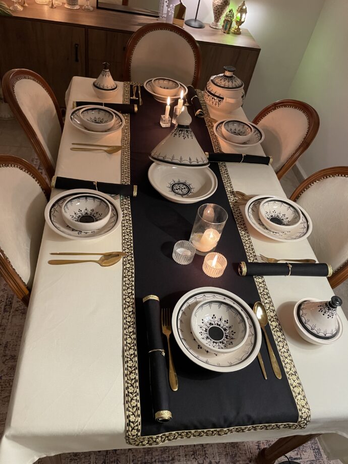 ⁦Service de table en céramique طقم الطاولة مصنوع باليد من السيراميك⁩ - الصورة ⁦8⁩